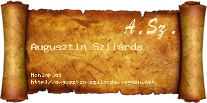 Augusztin Szilárda névjegykártya